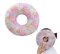 KBIBCK Piercing cuscino con foro, Cuscino a ciambella per orecchio contro il mal d'orecchio, Cuscino per chi dorme sul fianco, Piercing per alleviare il dolore all'orecchio, 25 x 25(rosa)