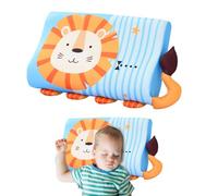 KBIBCK Schlummerkids, Cuscino Schlummerkids Calmly, Cuscino per Bambini Animali Sonno, Cuscino per Bambini, Cuscino Memory Foam Bambini con Federa per Casa Cameretta dei Bambinis (Leone, 45 x 27 cm)