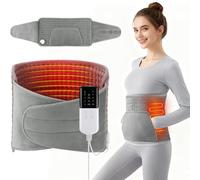 KBIBCK Termoforo Elettrico Lombare con Tasca, 125 x 30 cm Rapido Cuscino Termico Elettrico con 10 Livelli di Temperatura e 4 Tempi, Riscaldamento Rapido, Termoforo Lombare per Schiena, Pancia, Gambe