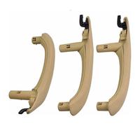 KBKEUBUAD Maniglia Sportello Per B&MW X3 X4 F25 F26 2010-2016 Maniglia Interna Bracciolo Porta Rivestimento Esterno Pelle Nera Set Completo(Beige,LHD SET)