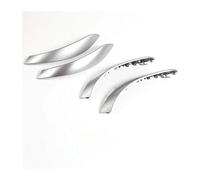KBKEUBUAD Maniglia Sportello Per La Serie 3 4 F30 F31 F32 F33 F34 F35 F36 F80 2013-2018 Rivestimento Esterno Della Maniglia Portiera In Fibra Carbonio Per Interni(Argento,4PCS)