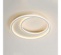 KBkiloyn Plafoniera Bianca per Interni Lanterna da Soffitto Semplice Ultrasottile da Incasso Lampada da Soffitto A LED Rotonda Lampada da Soffitto in Ferro Nordico No Sfarfallio