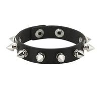 KBLDOPN 1 pezzo punk gotico rock cuspide punte rivetto cono borchia bracciale in pelle for uomo donna braccialetto grosso gioielli Per Uomo Donna, Cosplayer(Color 5)