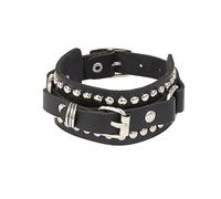 KBLDOPN 1 pezzo punk gotico rock cuspide punte rivetto cono borchia bracciale in pelle for uomo donna braccialetto grosso gioielli Per Uomo Donna, Cosplayer(Color 2)