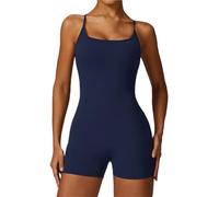 KBLDOPN Tuta sportiva da donna, ad asciugatura rapida, color carne, casual, attillata, for yoga(Blue,M)