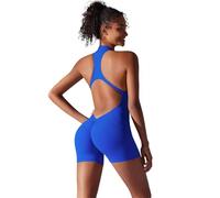 KBLDOPN Tute da yoga senza cuciture, sportive, fitness, color carne, in un unico pezzo, for l'allenamento da donna(BLUE 3,S)