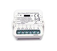 Kblue Interrutore Relè WiFi IN/OUT 2 Vie Smart Relay Controllo Luci, Tapparelle, Riscaldamento, Attuatore con Controllo Remoto App Kblue Keasier e Assistenti Vocali Alexa e Google Home