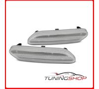 KBMC06 COPPIA FRECCE LATERALI BIANCHI LED SEQ fits MINI COOPER R60 R61 10-16 Tun