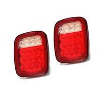 KBNGCAQ Compatibile con Jeep per Wrangler YJ TJ CJ JK Luci di Stop E Frecce Posteriori per Auto Fanali Posteriori Montaggio Lampade Camion Rimorchio Barca RV Parti Fanali Posteriori per Auto(Red)
