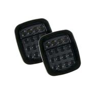 KBNGCAQ Compatibile con Jeep per Wrangler YJ TJ CJ JK Luci di Stop E Frecce Posteriori per Auto Fanali Posteriori Montaggio Lampade Camion Rimorchio Barca RV Parti Fanali Posteriori per Auto(Black)