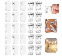 KBNIAN 50 Clip Autoadesive, Clip per Arazzo Clip a Molla adesive in plastica per Appendere Clip da Parete Clip per Foto Gancio per Foto per Poster da Ufficio Decorazione Fotografica