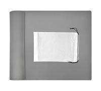 KBNIAN Tappetino in Silicone Grande 60 x 40 cm Tappetino in Silicone Resistente al Calore Tappetino Antiaderente in Silicone per Artigianato, Resina, Pittura, Protezione da Bancone (Grigio)
