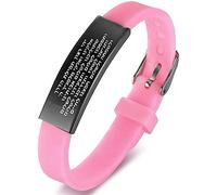 KBNSUIAN Braccialetto religioso ebraico biblico ebraico scritture inciso braccialetto in silicone braccialetto braccialetto della benedizione giudaica amuleti israeliani gioielli regali, regolabile