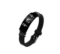 KBNSUIAN Elegante braccialetto egiziano con occhio di Horus Ankh Croce per donne e uomini, regolabile Wadjet Egitto, protezione della divinità, braccialetto in silicone, amuleto pagano simbolico