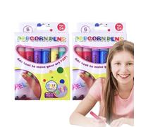 Kbnuetyg Popcorn Bubble Drawing Pens 3D Color Art Pens For Kids DIY Cards