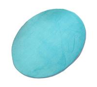 KBOLAE 100 cm morbido peluche bambini tenda tappeto tappeto Pad camera da letto cuscino - rotondo blu