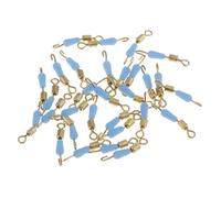 KBOLAE 30pcs Quick Change Pesca Girelle Clip Pin Fast Link Linea Connettore 16mm, Blu, 30 Pezzi 16mm