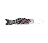 KBOLAE 55-150 cm Vari Giapponese Windsock Carpa Bandiera Koi Nobori Sailfish 70cm Nero