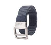 KBOLAE Cintura regolabile con doppio anello a D per uomo e donna, robusta e alla moda e facile da regolare. Cintura in tela rossa, Blu, 120 cm