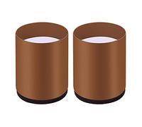 KBOLAE Rialzi per mobili e letti, alzate per gambe e poltrone, rotonde, 6 x 10 cm, marrone