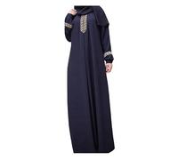 KBOPLEMQ Abito da donna musulmano lungo da preghiera islamico Medio Oriente Dubai Turchia araba musulmano caftano abito da preghiera per donne a maniche lunghe abito maxi abito da preghiera Abaya