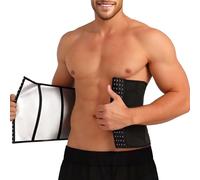KBOPLEMQ Cintura dimagrante da uomo per la pancia, corsetto modellante per il corpo, per lo sport, sotto il seno, shapewear per il fitness, cintura addominale per dimagrire