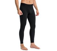 KBOPLEMQ Collant da uomo e leggings da uomo, ad asciugatura rapida, comodi e caldi, opachi, per corsa, senza cuciture, termici invernali, Nero , S