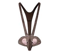 KBOPLEMQ Mutande divertenti da uomo, con elefanti, perizoma, sexy, mankini, body da notte, tuta, tutina da notte, O grigio., Taglia unica