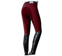 KBOPLEMQ Pantaloni da equitazione, da donna, per ragazze, sportivi, opachi, con tasca per cellulare e ginocchiere, per equitazione, leggeri, con imbottitura completa