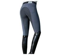 KBOPLEMQ Pantaloni da equitazione, da donna, per ragazze, sportivi, opachi, con tasca per cellulare e ginocchiere, per equitazione, leggeri, con imbottitura completa