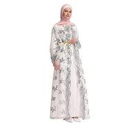 KBOPLEMQ Vestito da preghiera da donna abito musulmano abito da preghiera da donna maxi abito a maniche lunghe abito da preghiera abaya abito islamico Medio Oriente Dubai Turchia abito caftano arabo