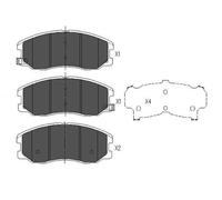 KBP-1009 KAVO PARTS Kit pastiglie freno, Freno a disco per CHEVROLET,OPEL,SUZUKI