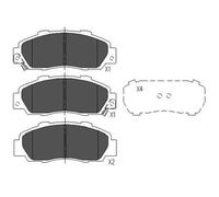 KBP-2002 KAVO PARTS Kit pastiglie freno, Freno a disco per ACURA,HONDA