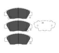 KBP-2003 KAVO PARTS Kit pastiglie freno, Freno a disco per ACURA,HONDA