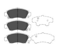 KBP-2004 KAVO PARTS Kit pastiglie freno, Freno a disco per HONDA