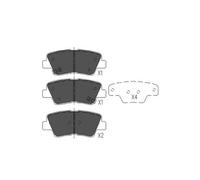 KBP-3025 KAVO PARTS Kit pastiglie freno, Freno a disco per HYUNDAI,KIA,SSANGYONG