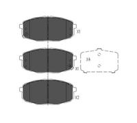 KBP-4004 KAVO PARTS Kit pastiglie freno, Freno a disco per HYUNDAI,KIA