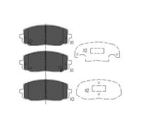 KBP-4006 KAVO PARTS Kit pastiglie freno, Freno a disco per HYUNDAI,KIA