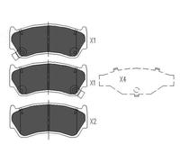 KBP-6508 KAVO PARTS Kit pastiglie freno, Freno a disco per NISSAN