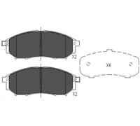 KBP-6567 KAVO PARTS Kit pastiglie freno, Freno a disco per INFINITI,NISSAN,RENAU