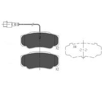 KBP-6585 KAVO PARTS Kit pastiglie freno, Freno a disco per NISSAN