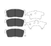 KBP-8507 KAVO PARTS Kit pastiglie freno, Freno a disco per DAIHATSU,NISSAN,SUBAR