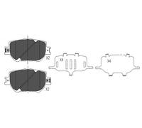 KBP-9015 KAVO PARTS Kit pastiglie freno, Freno a disco per LEXUS,TOYOTA
