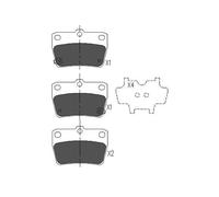 KBP-9068 KAVO PARTS Kit pastiglie freno, Freno a disco per TOYOTA