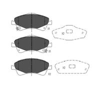 KBP-9103 KAVO PARTS Kit pastiglie freno, Freno a disco per TOYOTA