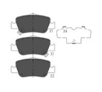 KBP-9104 KAVO PARTS Kit pastiglie freno, Freno a disco per TOYOTA