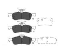 KBP-9106 KAVO PARTS Kit pastiglie freno, Freno a disco per DAIHATSU,HONDA,TOYOTA