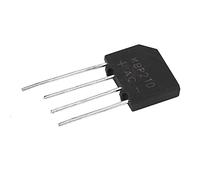 KBP210 2A 1000V Bridge Rectifier | AC to DC Conversion | Electronic Circuit Diode for Home Appliances/Industrial Equipment | Compact Flat Design, Stable Performance (5 ones sold)