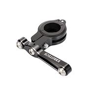 Kbrotech Portabottiglie per bicicletta, regolabile, per manubrio di bici da strada, mountain bike, supporto per bottiglia d'acqua (nero sigle)