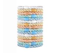 KBRPEY 15 Pezzi Elastici per Capelli Donna e Ragazze Fermacoda Colorati Scrunchies Morbidi per Capelli Spessi e Ricci Accessorio Moda Utilizzabile Anche Come Braccialetto (Stile 3)